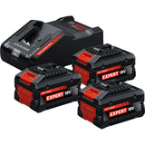 Expert Akku-Starter-Set 3x Akku EXBA18V-8.0Ah + EXAL 18V-160