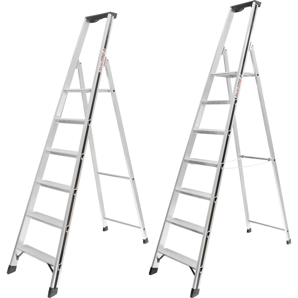 ALU-PRO Stufenstehleiter mit Plattform 70026