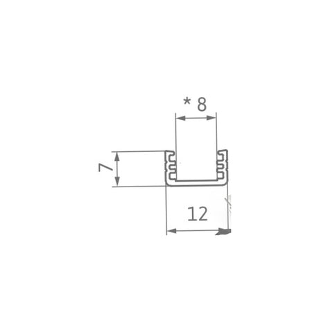 Profile set for LED strips PROF-MINI