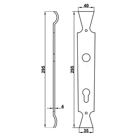 Langschild Modell Alpina