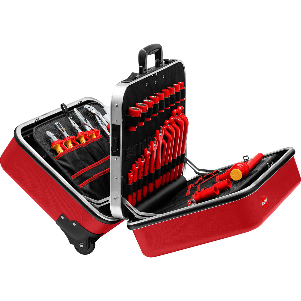Valigetta portautensili Knipex "BIG Twin Move RED" Competenza elettrica / 42 pezzi
