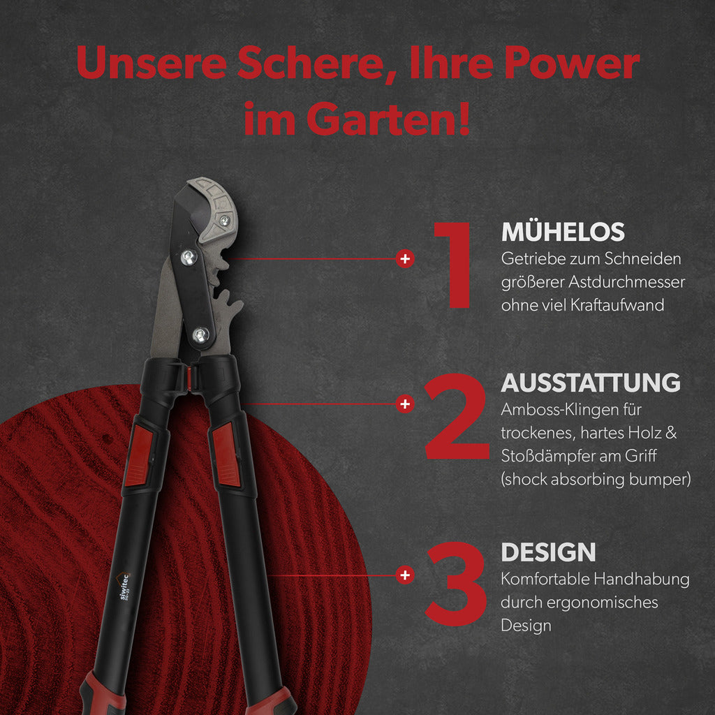 Siwitec Teleskop-Getriebe-Astschere SG-23