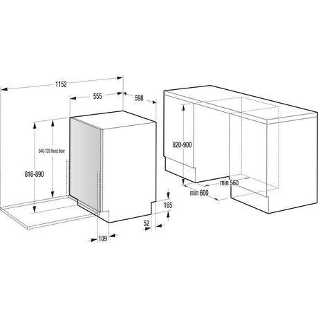 Lavastoviglie completamente integrata G600 GV673A66