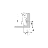 Cerniera CLIP top BLUMOTION per ante sottili 110°