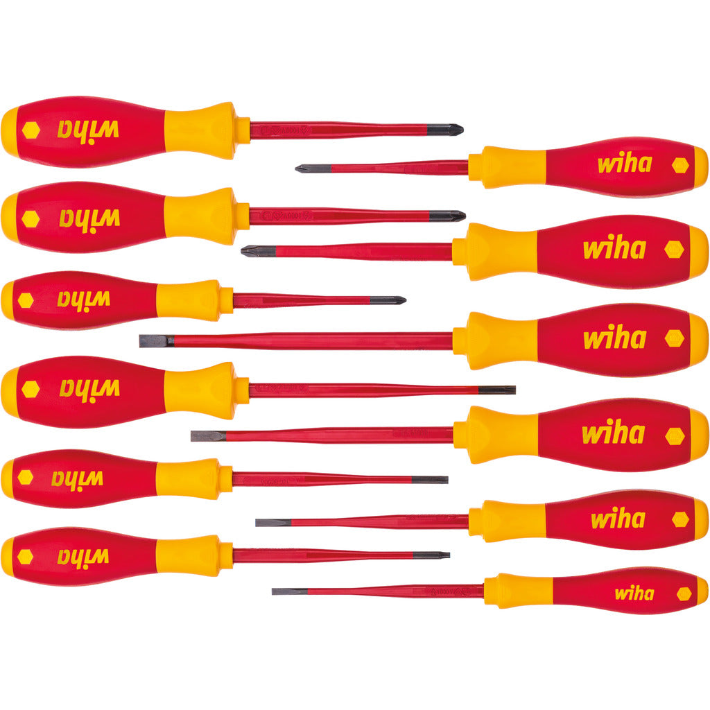 Schraubendreher Set Soft Finish electric slimFix sortiert 12-tlg.