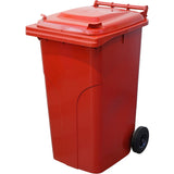 Waste and recyclables collection container / 2-wheel container (F)