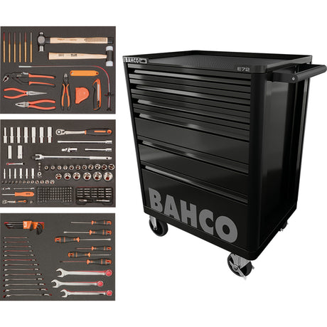 Workshop trolley 214-piece / with 6 drawers