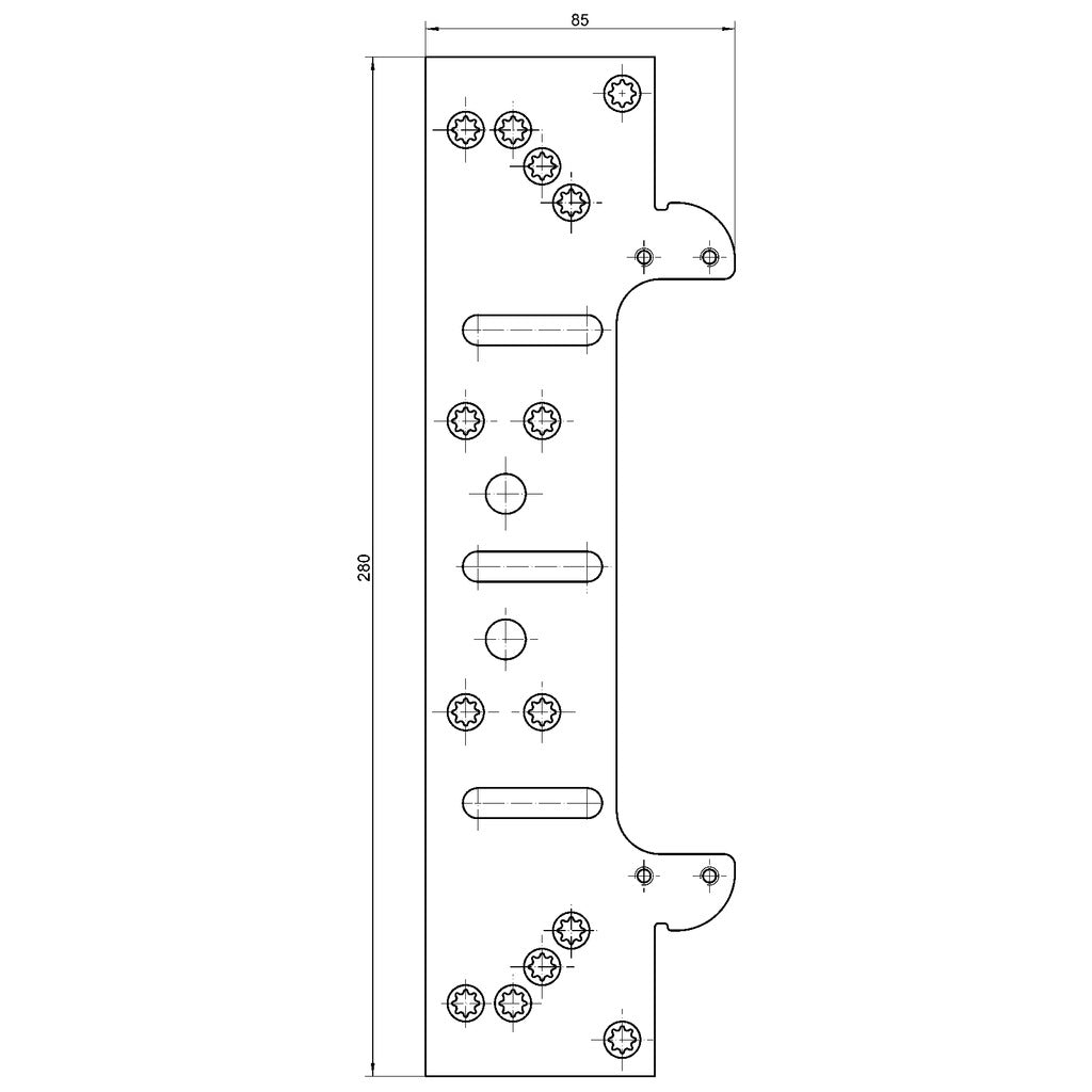 Befestigungsplatte TECTUS TE 540 3D FZ