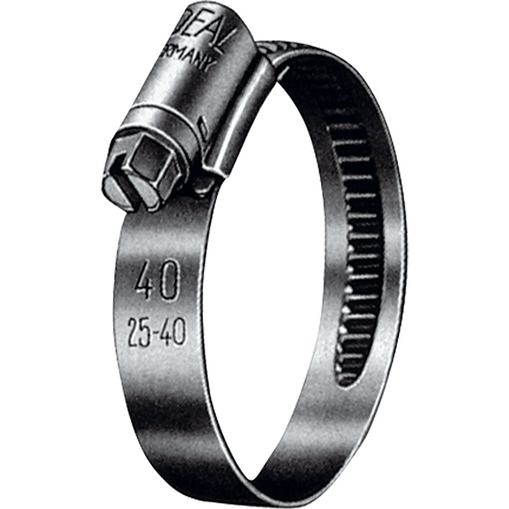 Worm thread hose clamp, chrome steel 1.4016 (W 2)