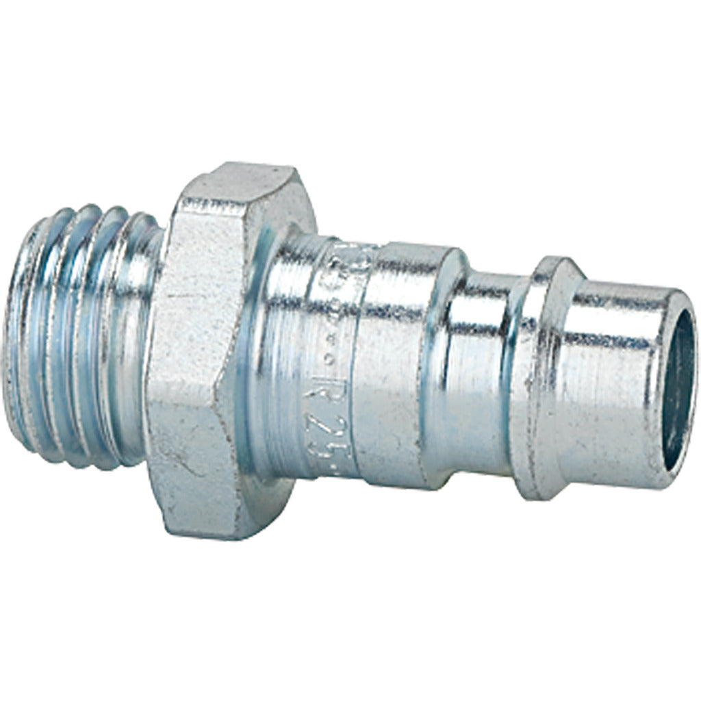 Nipple for couplings NW 7.2 - NW 7.8 / hardened and galvanized steel / external thread