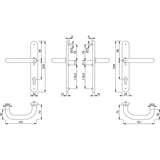 Set maniglia porta PZ RD-E138 GF
