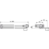 Normal rod with flat lever