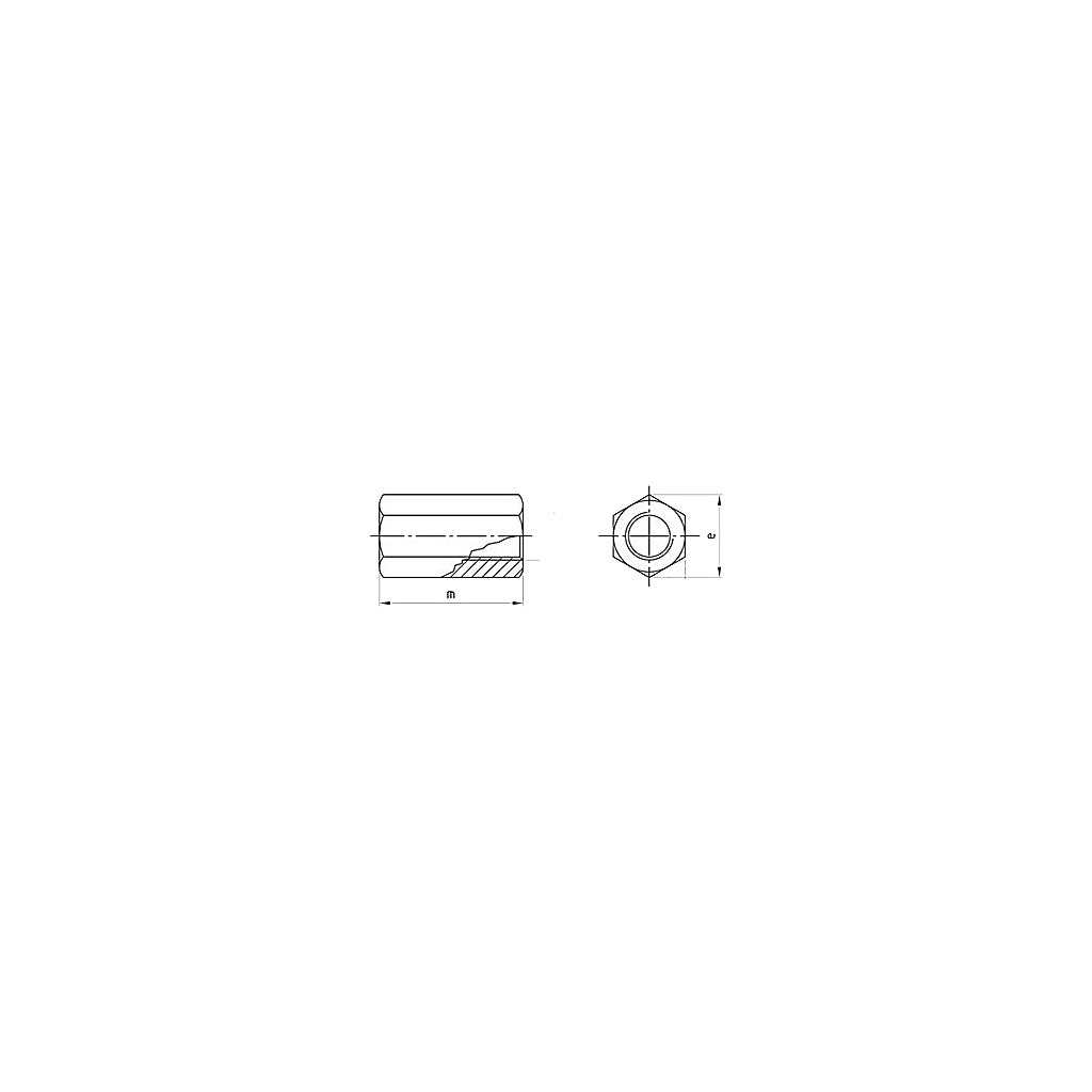 similar to DIN6334 extension sleeve galvanized