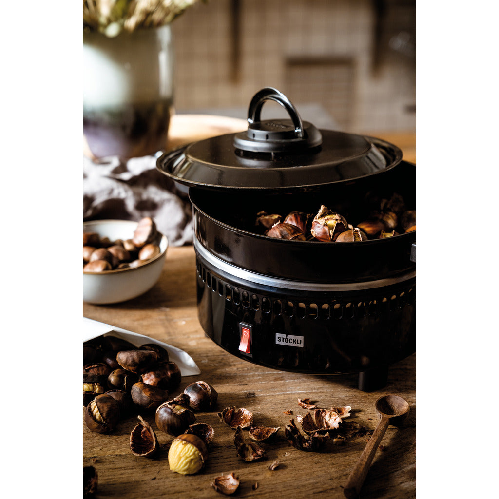 Forno per castagne Stöckli / con griglia e piastra per crêpes