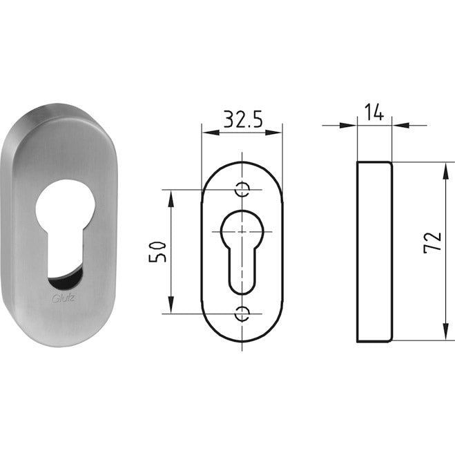 Rohrrahmen-Rosette 5310C FH