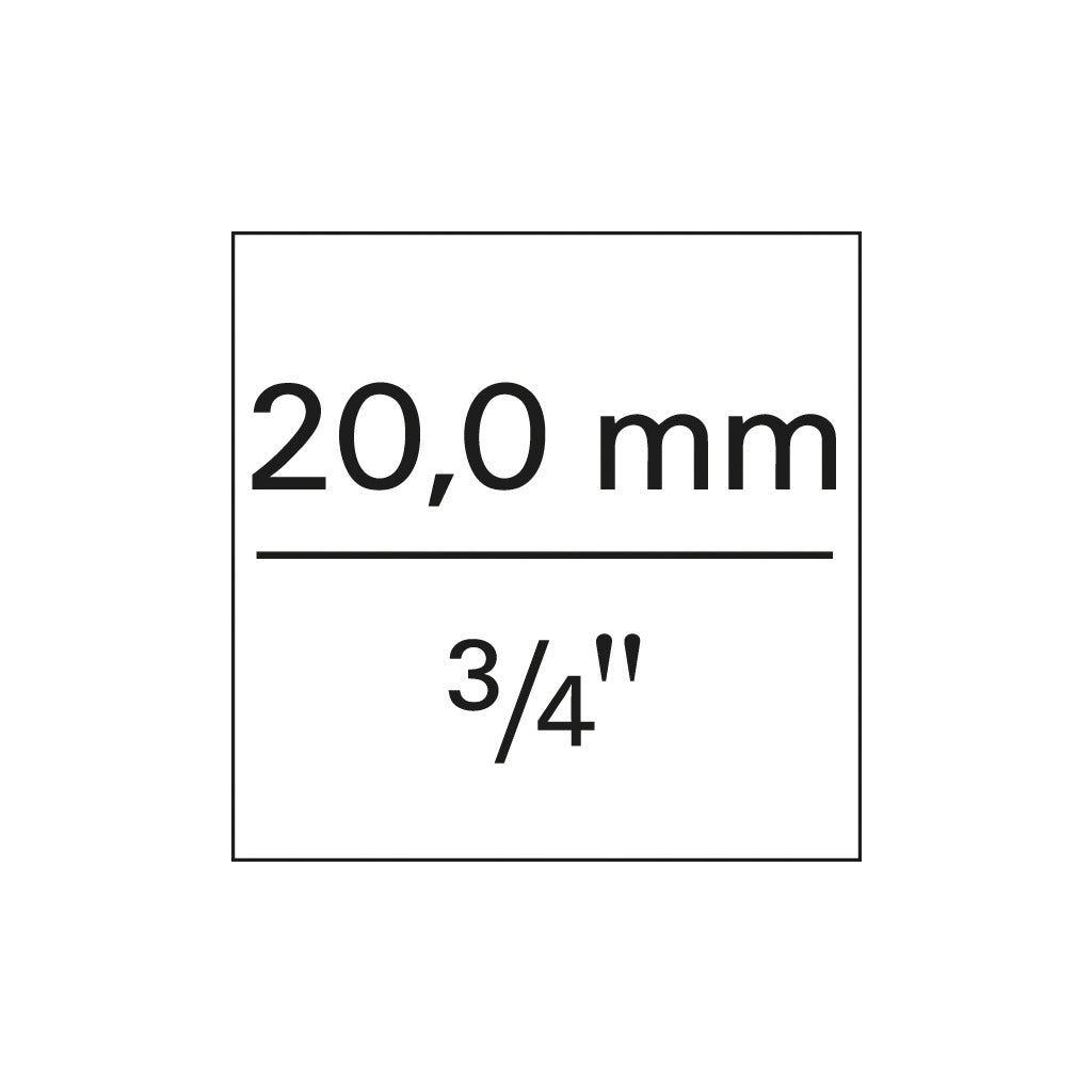 Quadrato passante da 3/4"