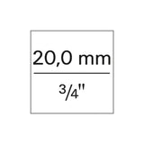Quadrato passante da 3/4"