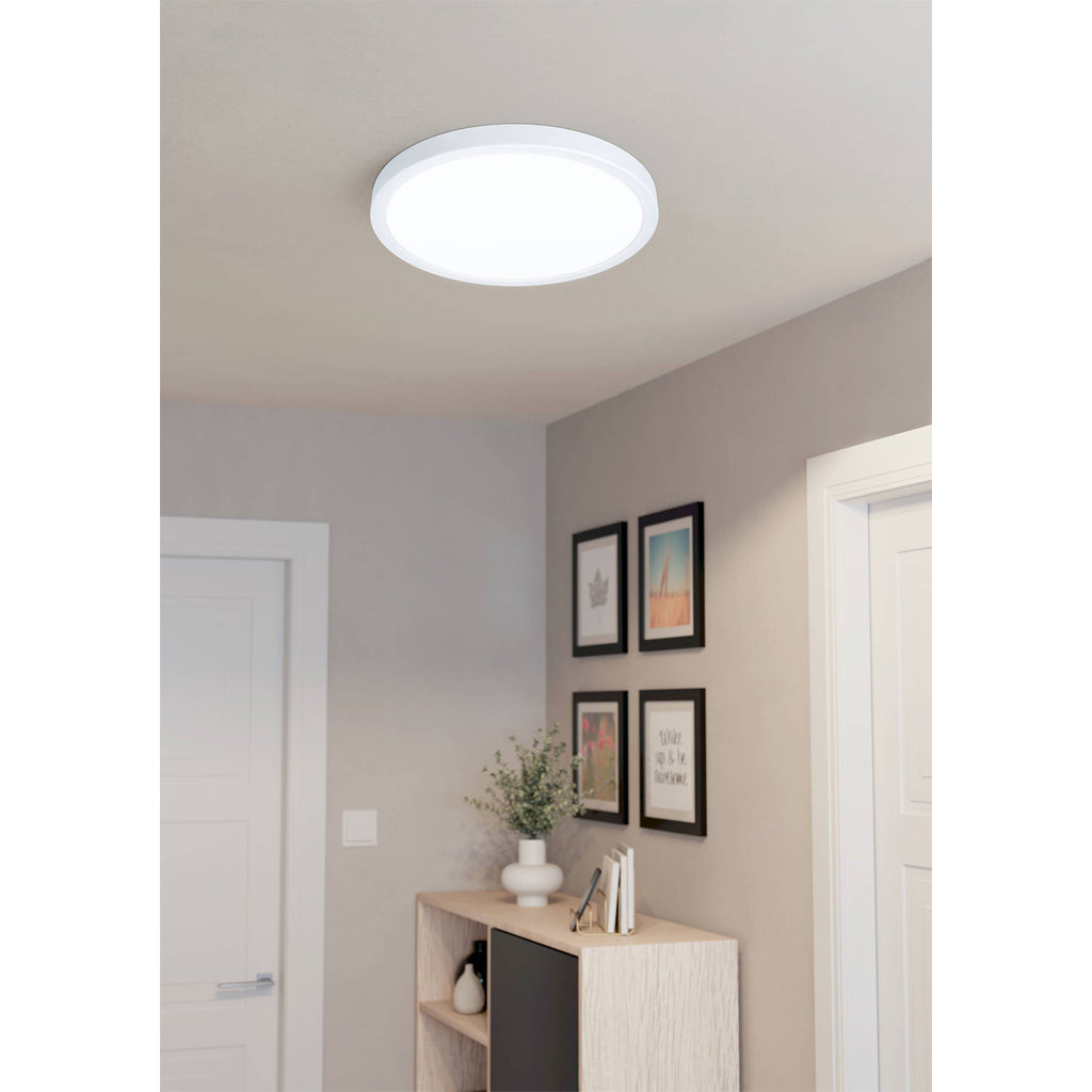 Eglo surface-mounted light FUEVA 5 / white, round
