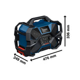 GPB battery-powered construction site radio