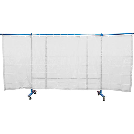 KEMPER Schweißerschutzwand mit Folienvorhang / 3-teilig