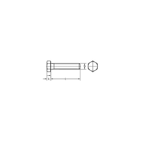 ISO4017/DIN933 Sechskantschrauben ohne Schaft 10.9 blank