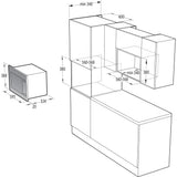 Built-in microwave with grill BM201AG1X