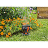 Pipeline starter set with oscillating sprinkler
