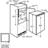 Einbau-Kühlschrank ohne Gefrierfach KRB2AE88S
