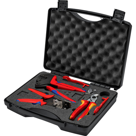 Valigetta portautensili Knipex per fotovoltaico - valori di spelatura piccoli / 7 pezzi