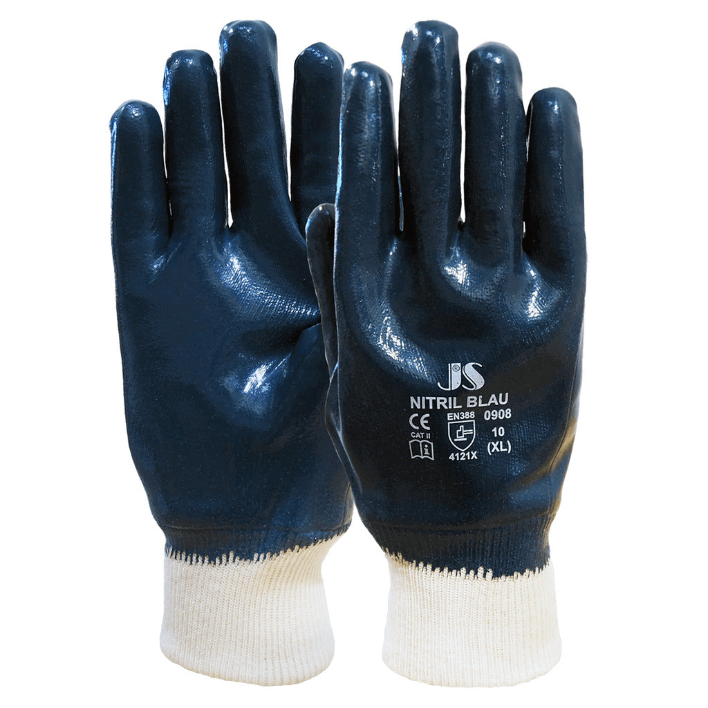 Guanto da lavoro in nitrile BLU 0908