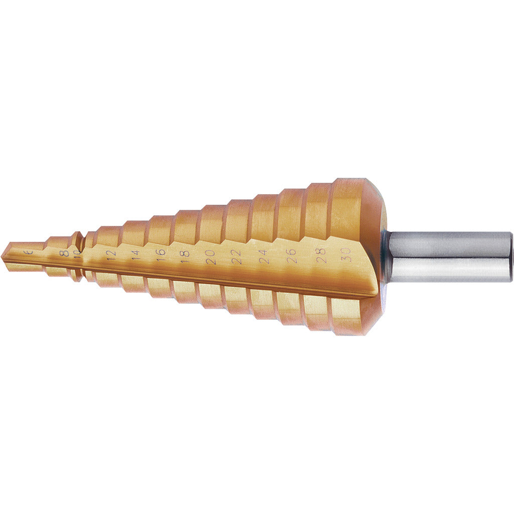 Universal-Stufenbohrer HSS TIN