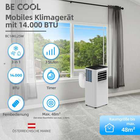 Klimagerät 14.000 BTU mit Wifi