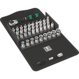 Set di cricchetti Zyklop All-in 8100 SA / 42 pezzi / funzione di ritegno, 1/4", metrico