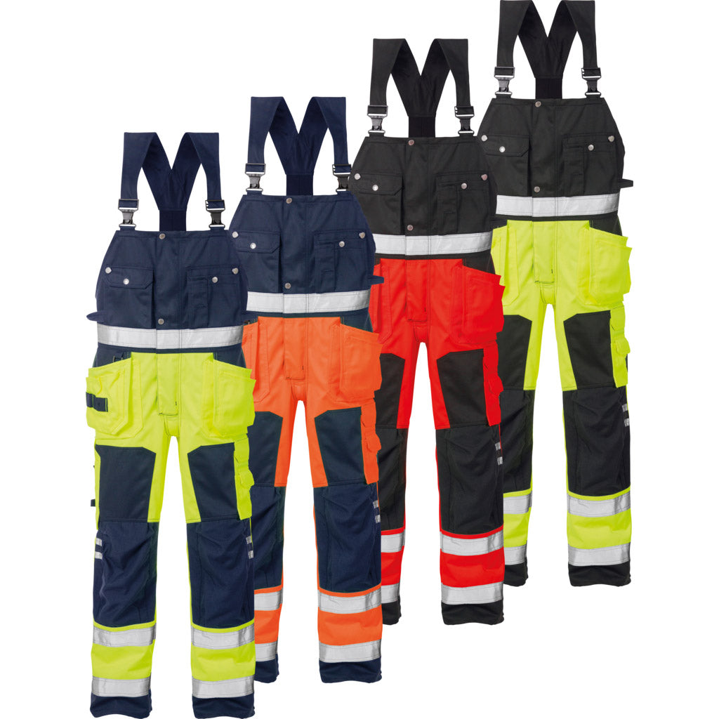 High Vis Workwear Dungarees Class 2 1014 PLU