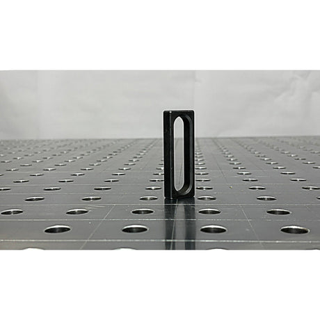 Welding table stop bar / slotted hole / System 16