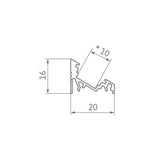 Profile set for LED strips PROF-TRIO