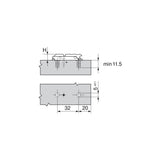 Clip top Excenter Montageplatte gerade