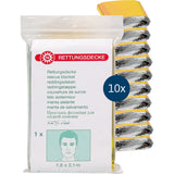 Rettungsdecke gold / silber