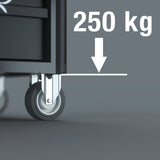 Carrello da officina 1 9700 Tool Rebel / 7 cassetti / 78 pezzi