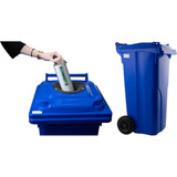 Pfandflaschensammelbehälter blau / 2-Rad Container (F)
