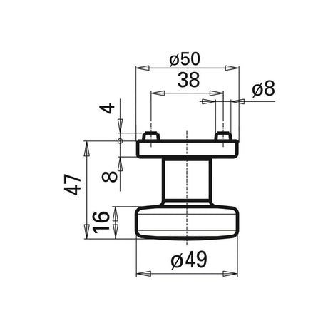 Knopf-Rundrosette WG4 3254L/7048U FH