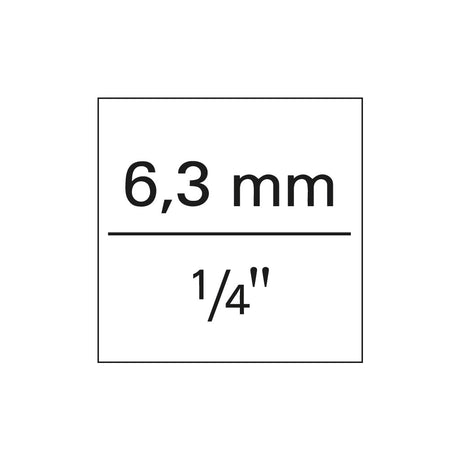 Inserto per chiave a bussola esagonale da 1/4", lungo
