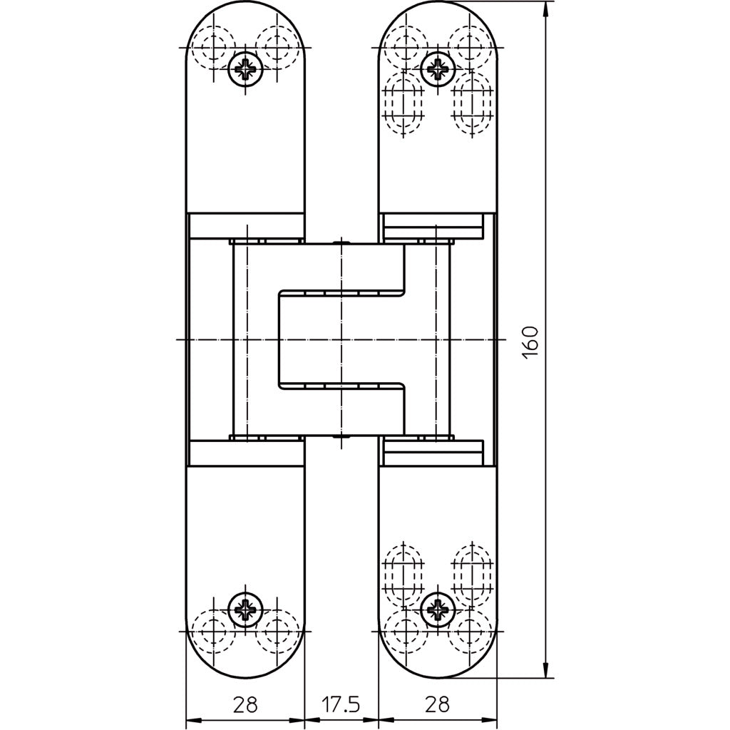 Cerniera per porta TE 340 3D