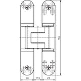 Cerniera per porta TE 340 3D