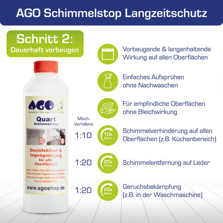 AGO Schimmelentferner-Set / 3-tlg.