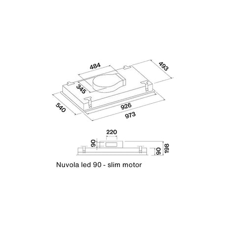 Deckenlüfter NUVOLA 90