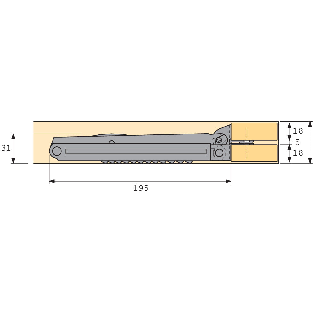 Verstellbeschlag Multiflex