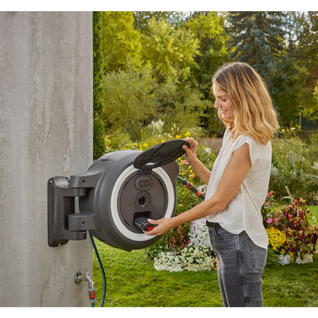 Gardena Akku-Wand-Schlauchbox PowerRoll XXL / solo