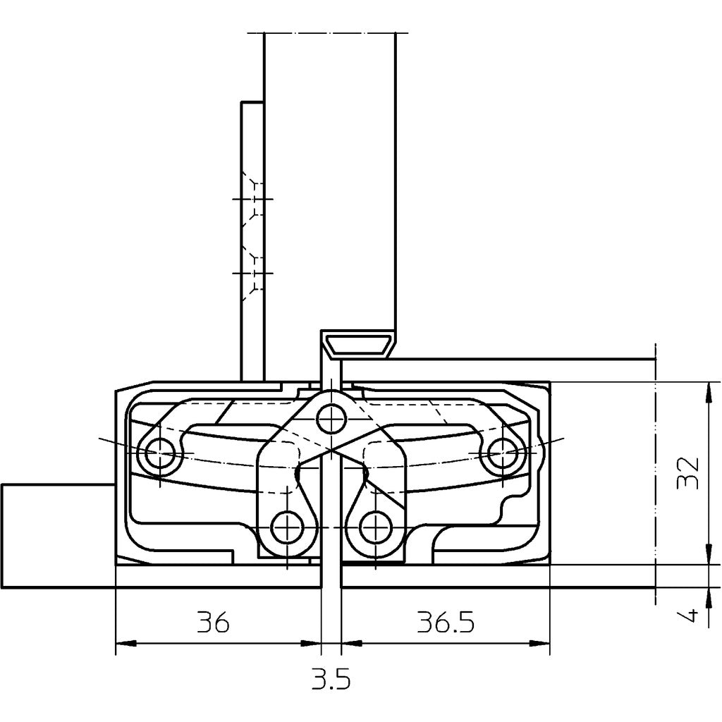 Befestigungsplatte TECTUS TE 540 3D FZ