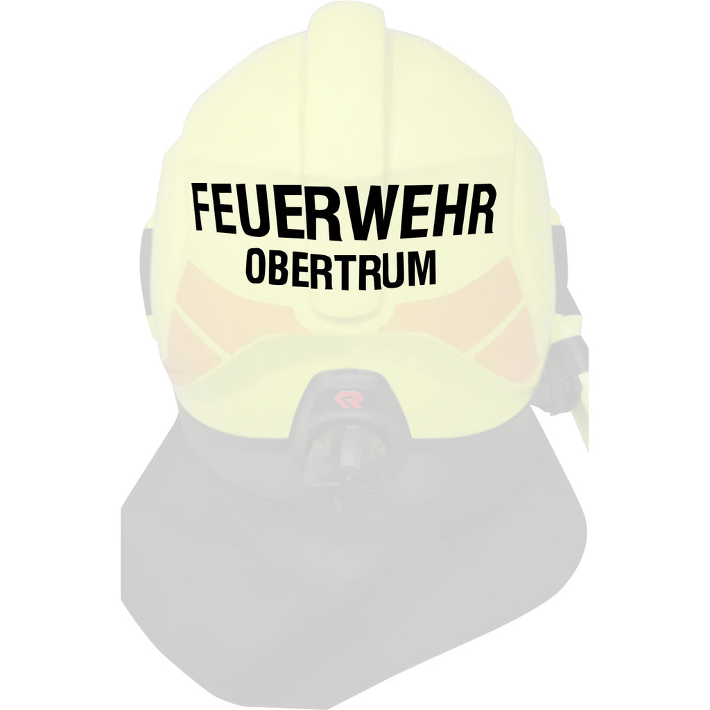 Personalized lettering for HEROS Titan fire helmets / 2 lines